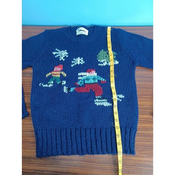 Emily's Closet Vintage Pullover Sweater Knit 90s Long Sleeve Winter Skating Snow - Picture 6 of 8